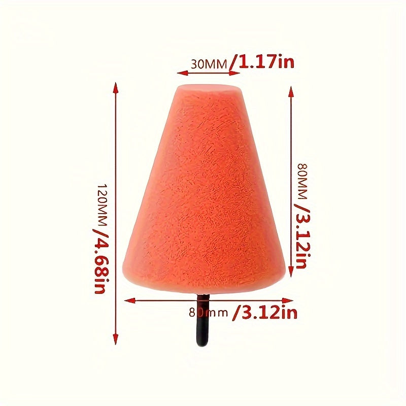 Car Hub Wheel Polishing Sponge Grinding Head Dead Angle Metal Plastic