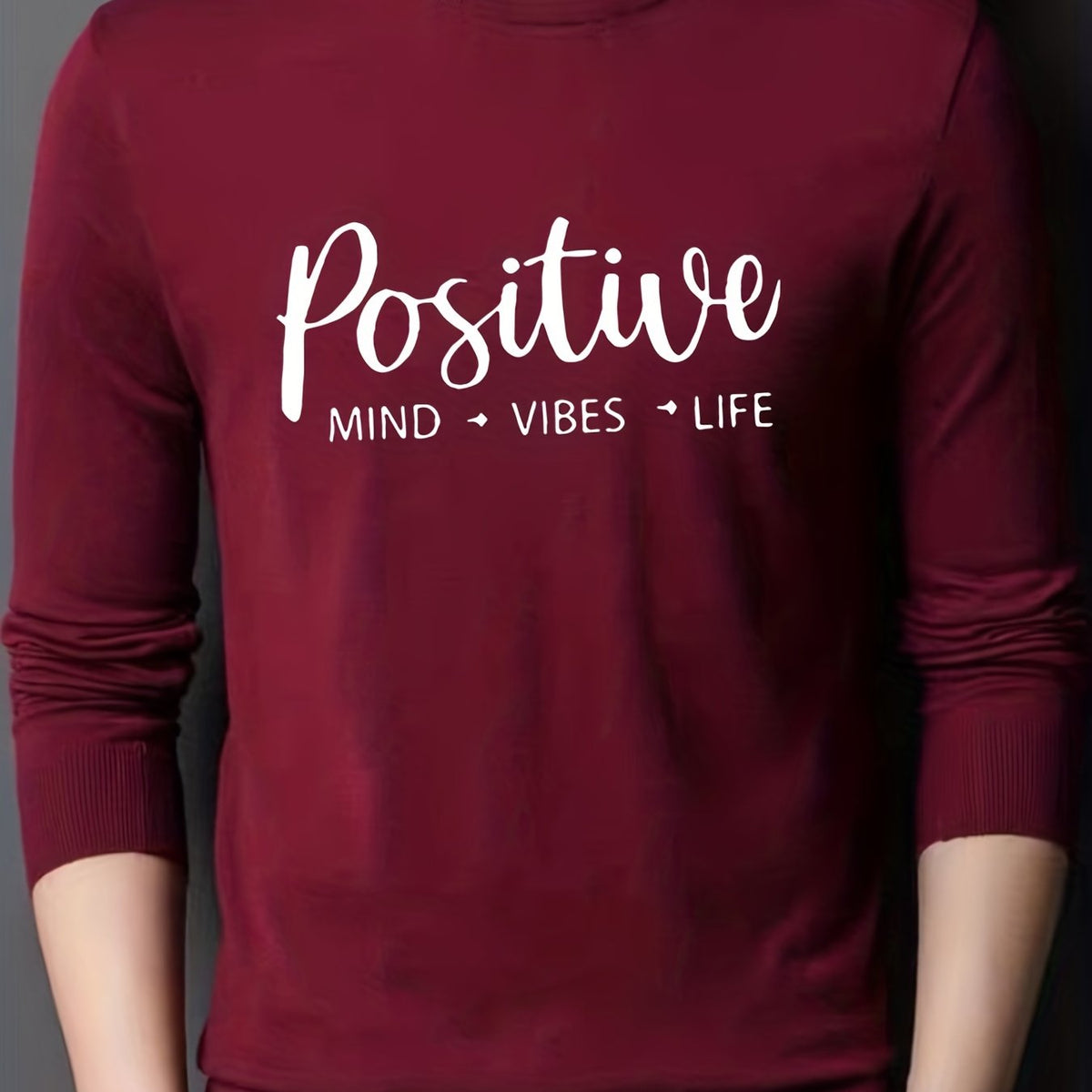 Men's Knitted Crew Neck Sweater for Winter