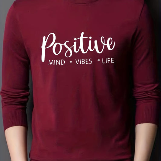 Men's Knitted Crew Neck Sweater for Winter