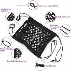 Car Net Front Seat Mesh Organizer 3 Layer Car Barrier Convenient Storage