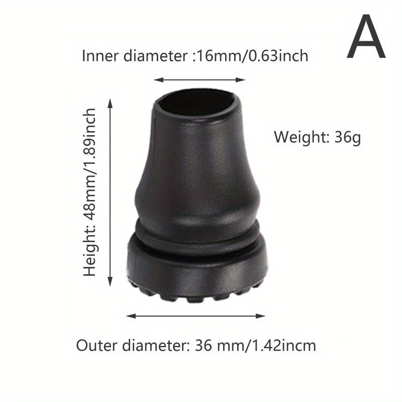 Trekking Pole Rubber Tips with T Handle for Hikes