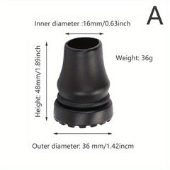 Trekking Pole Rubber Tips with T Handle for Hikes