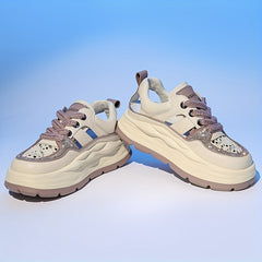 Women's Floral Hollow Out Platform Sandals Retro Thick Sole Casual Footwear