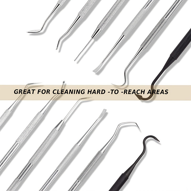 Gun Cleaning Brushes & Picks Kit - Brass, Nylon, Stainless Steel, & Polymer