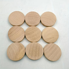 50pcs 5mm Thick Wooden Logs for DIY Projects