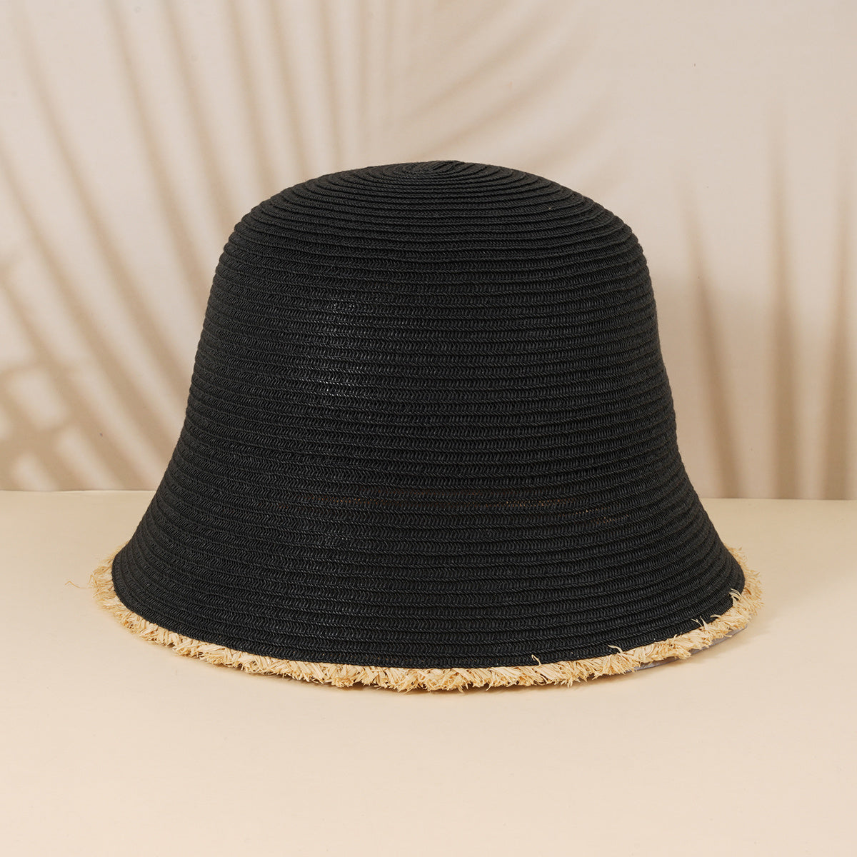 Vintage Straw Bucket Hat Sun Visor for Women