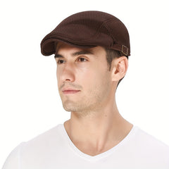 Summer Casual Breathable Beret Solid Sunscreen Peaked Hat
