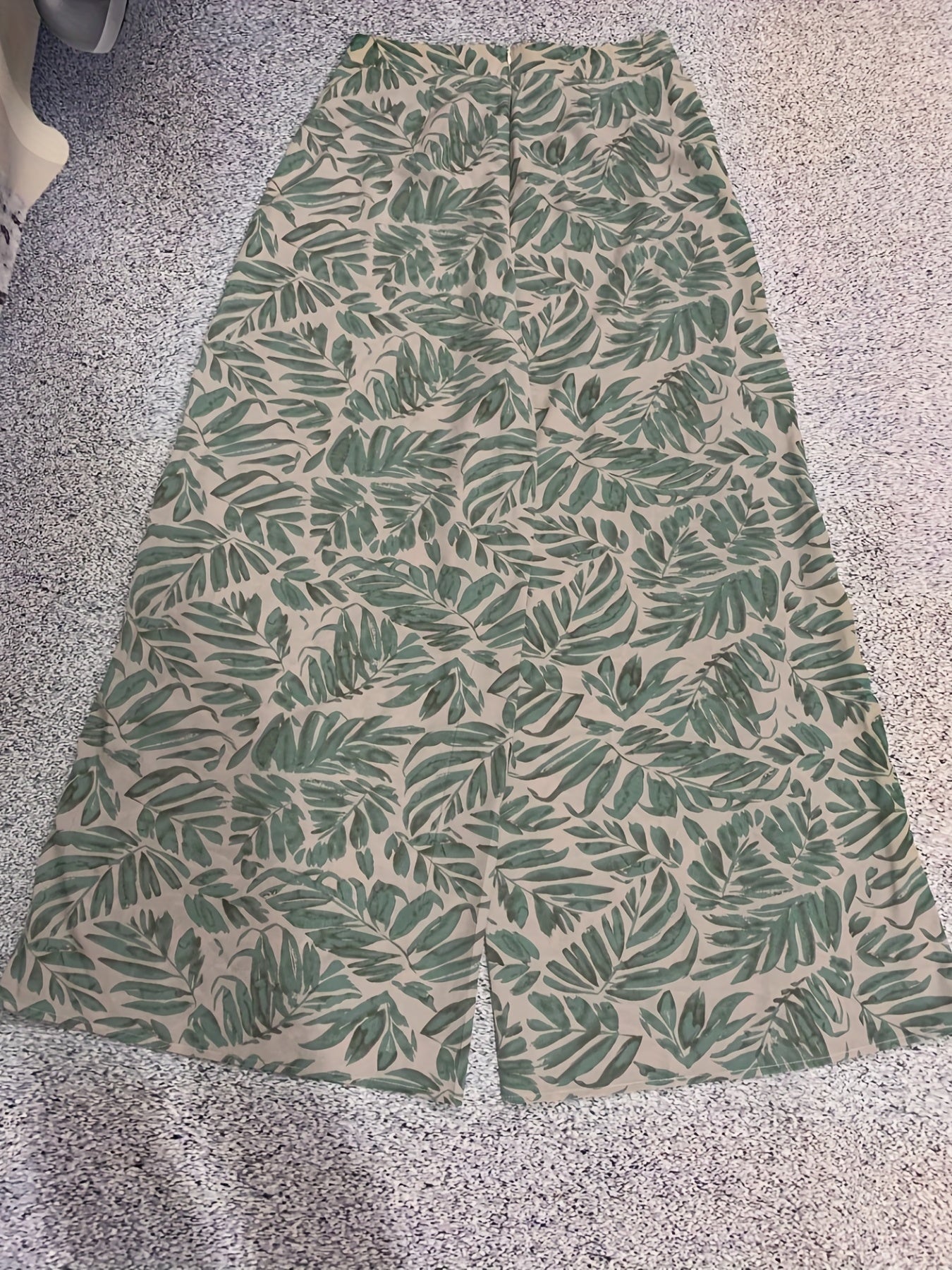 Floral Wide Leg Pants High Waist Casual Wear