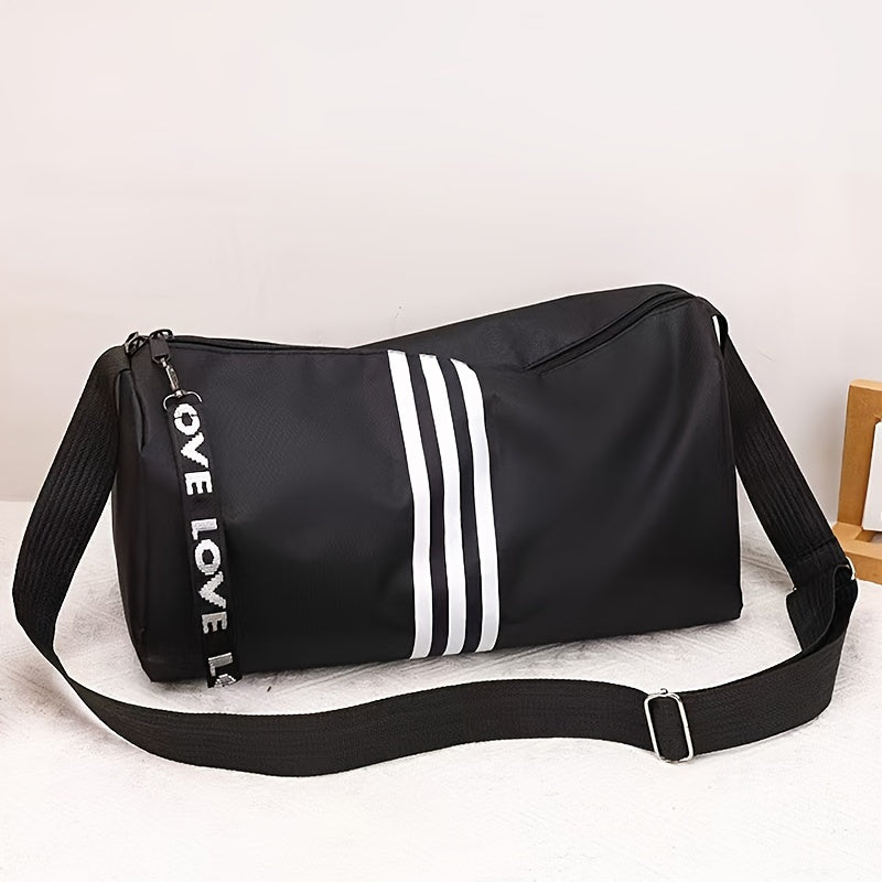 Water Resistant Gym Bag Oxford Fabric Hand Wash or Dry Clean