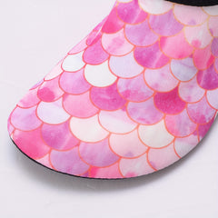 Quick Dry Non Slip Boys' Pink Fish Scale Water Shoes