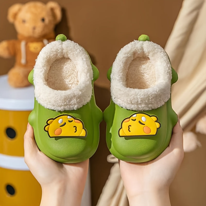Boys Duck Winter Slipper Soft Soled Anti-slip Thermal