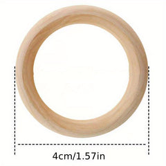 6pcs Wooden Curtain Rings DIY Jewelry Making