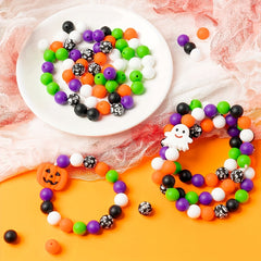 Spooky Halloween Pumpkin Silicone Beads for DIY Jewelry Making