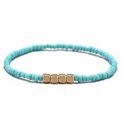 Boho Style Rice Beads Multicolor Bracelet