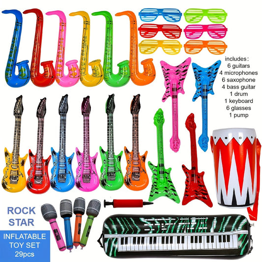80s & 90s Party Supplies - Neon Photo Props Set