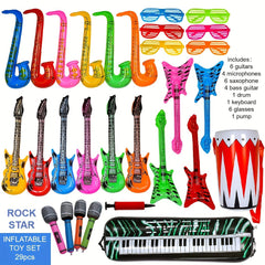 80s & 90s Party Supplies - Neon Photo Props Set