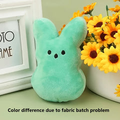 6in Peep Rabbit Plush Toy Easter Decoration Indoor Easter Basket Filled