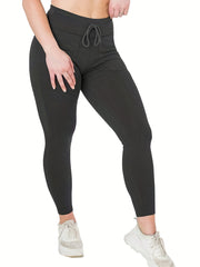 Drawstring Yoga Tight Pants Fitness Leggings Women's Activewear