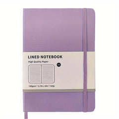A5 Hardcover Notebook Macaron Color Horizontal Line Inner Page