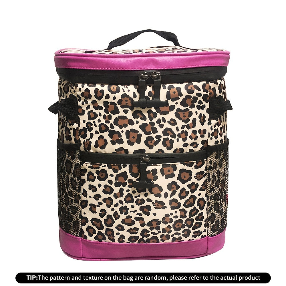 Cow Print Backpack Ice Bag Dual-purpose Thermal Preservation Picnic Lunch Bag