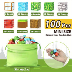 Magnetic Building Blocks 100pcs DIY 3D Puzzle Toy Creative Forest Home Decor