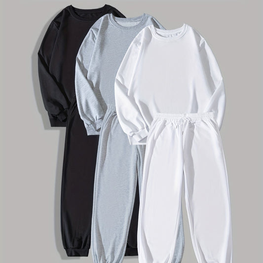 Men's Casual Sweatshirt & Sweatpants Set for Autumn