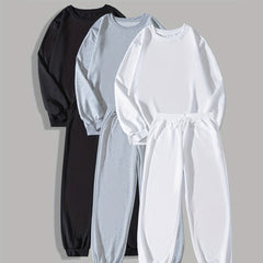 Men's Casual Sweatshirt & Sweatpants Set for Autumn
