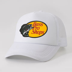 Hip Hop Unisex Mesh Trucker Hat Adjustable Baseball Cap Fish Print Sun Hats