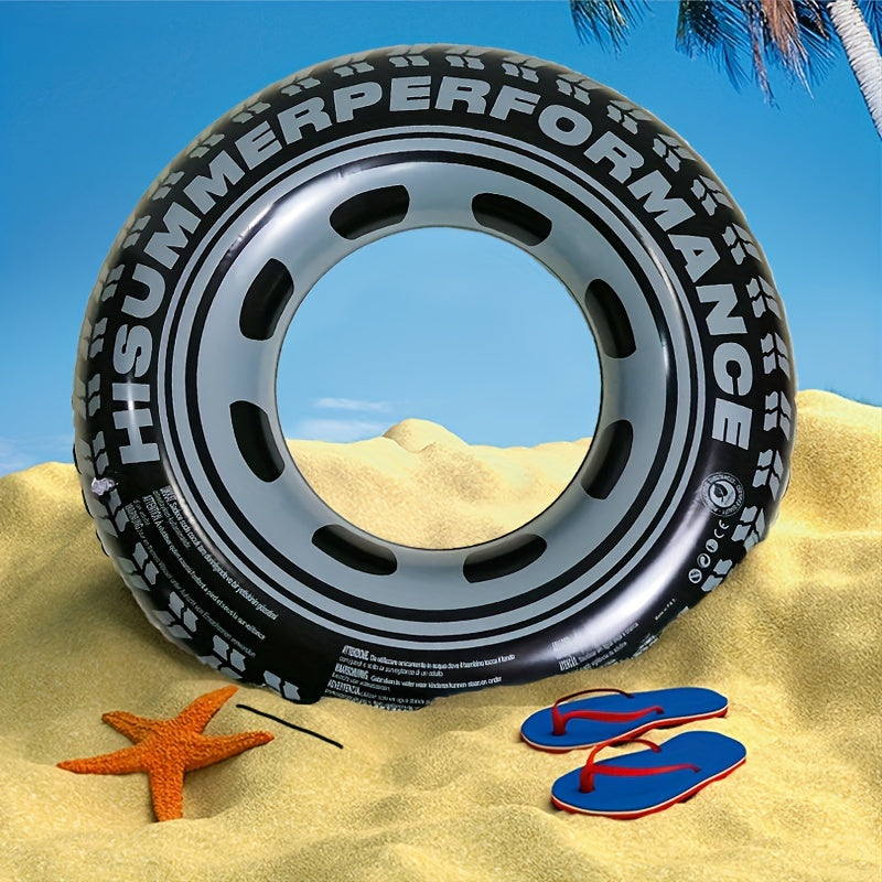 1pc PVC Inflatable Car Tire Swimming Ring for Summer Parties