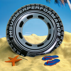 1pc PVC Inflatable Car Tire Swimming Ring for Summer Parties