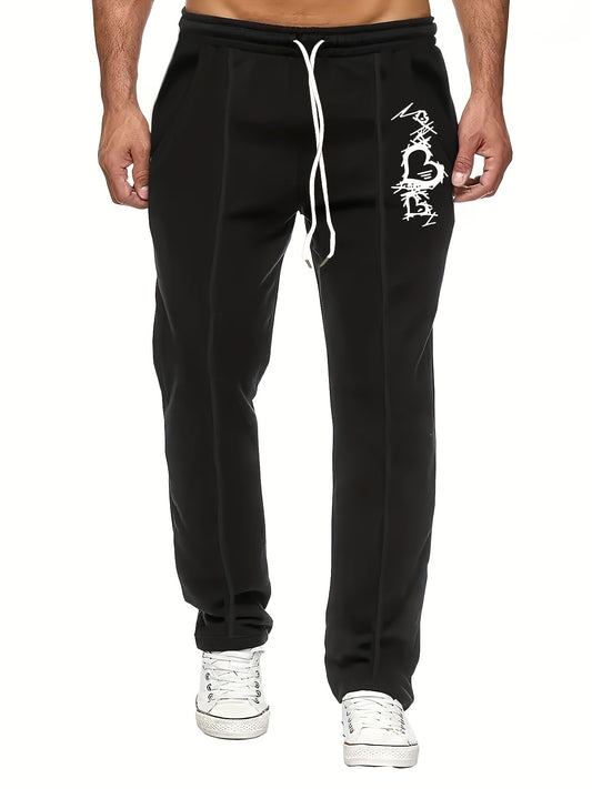 Heart Pattern Joggers Men s Casual Loose Fit