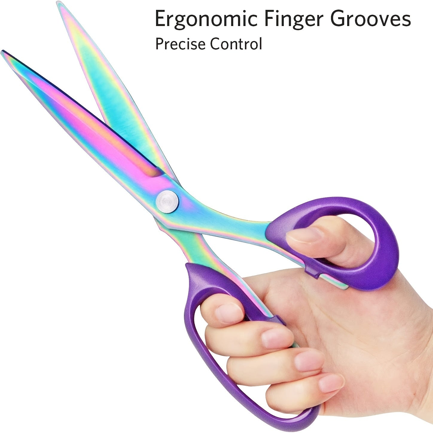 Heavy Duty Titanium Coating Sewing Scissors Stainless Steel For Fabric Leather