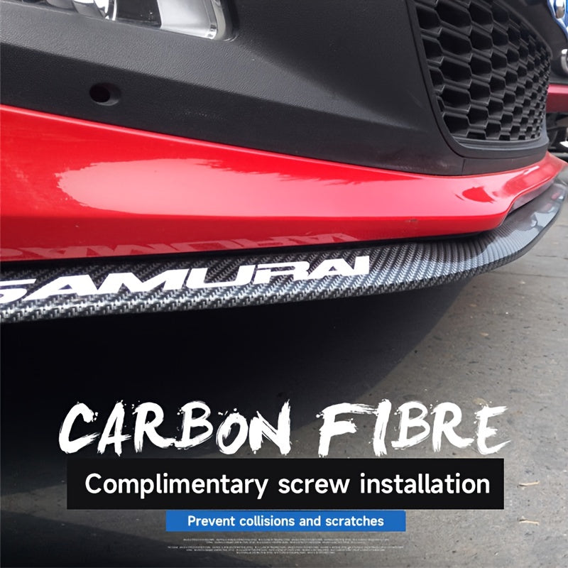 Car Front Shovel Carbon Fiber Side Skirt Edge Scratch Resistant Strip
