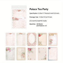 10pcs Vintage Scrapbook Paper Mix Special Papers For Scrapbooking