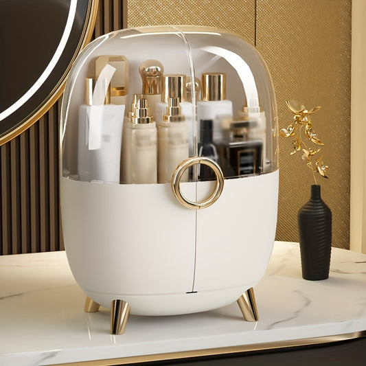 Large Dustproof Makeup Organizer Box for Vanity