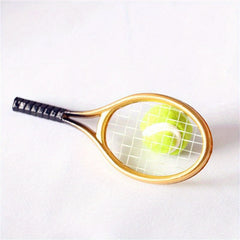 2pcs Mini Tennis Racket Set Dollhouse Sports Collection