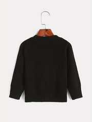 Girls Knit Button V Neck Cardigan Sweater Coat