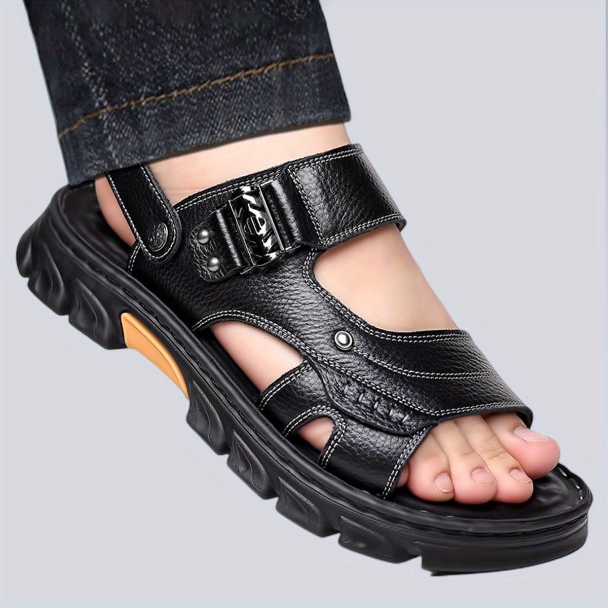 Men's Non Slip Sandals Comfy Beach Shoes Wear-resistant