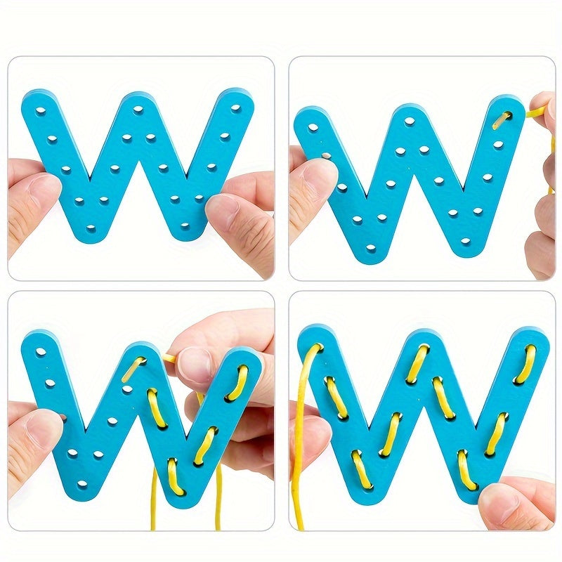 Wooden Threading Game Toy Set