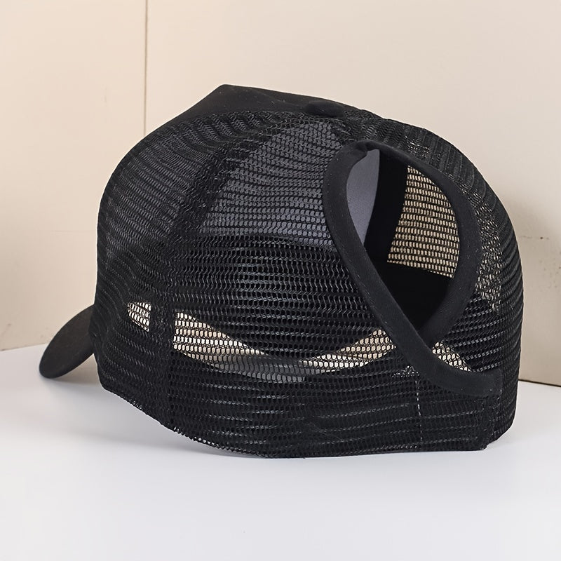 Cotton Baseball Cap & Cartoon Girl Print Sun Visor Hat