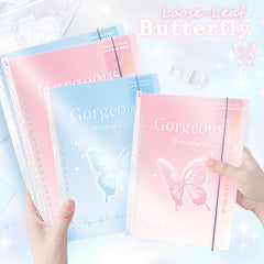 A5 B5 74 Sheets Butterfly Cover Waterproof Notebook