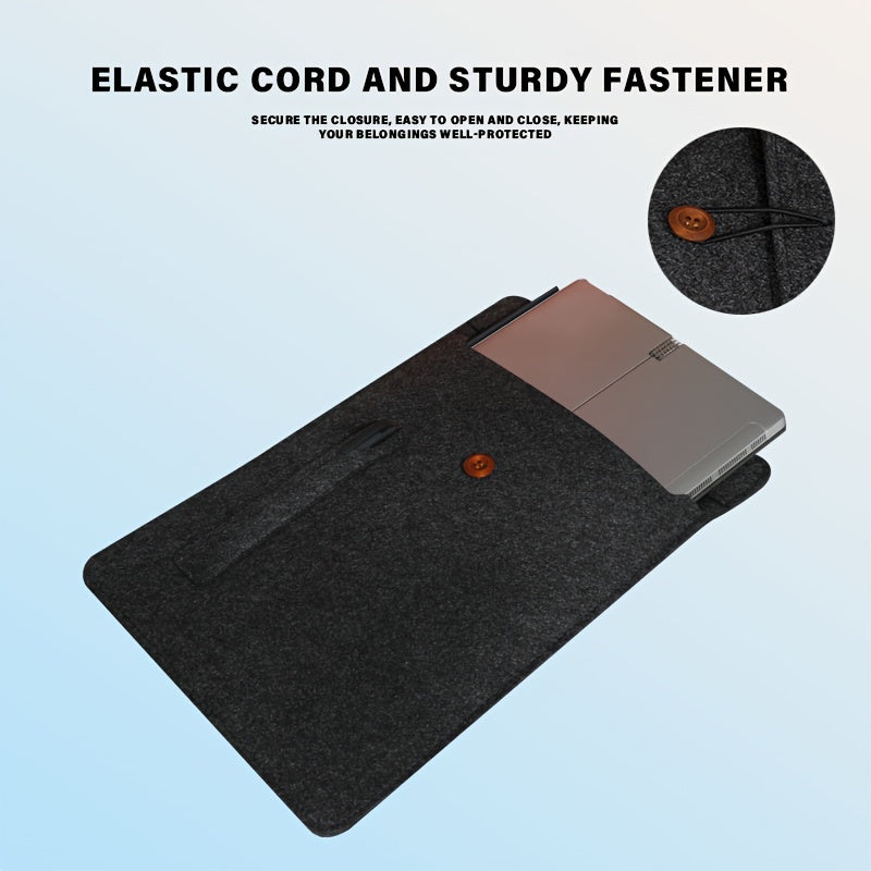 Felt Laptop Bag Grey Pink Notebook Computer Case Tablet Bag