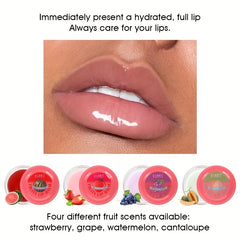 Fruit Flavor Lip Balm Moisturizing Lip Plumper Jelly Tinted Lip Mask