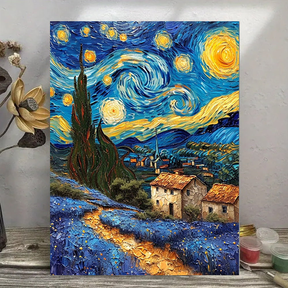 Night View Landscape DIY Digital Painting Kit