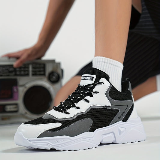 Men's Chunky Lace-Up Sneakers Dad Shoes