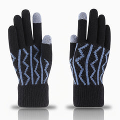 Warm Fleece Split Finger Men's Gloves Winter Touch Screen Cold Proof