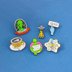 Creative Alien Series Alloy Brooch