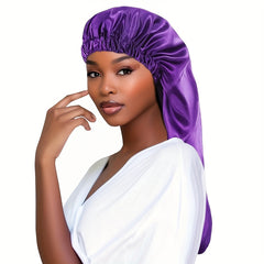 Women's Extra Long Satin Hair Bonnet for Night Sleeping
