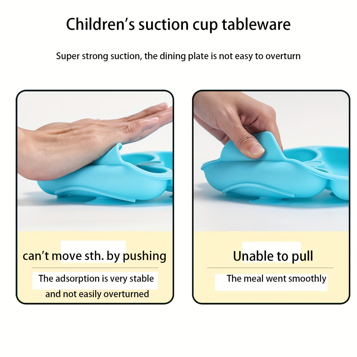 10 Piece Baby Meal Tray Set with Silicone Suction Cup Bowl, Spoon & Fork