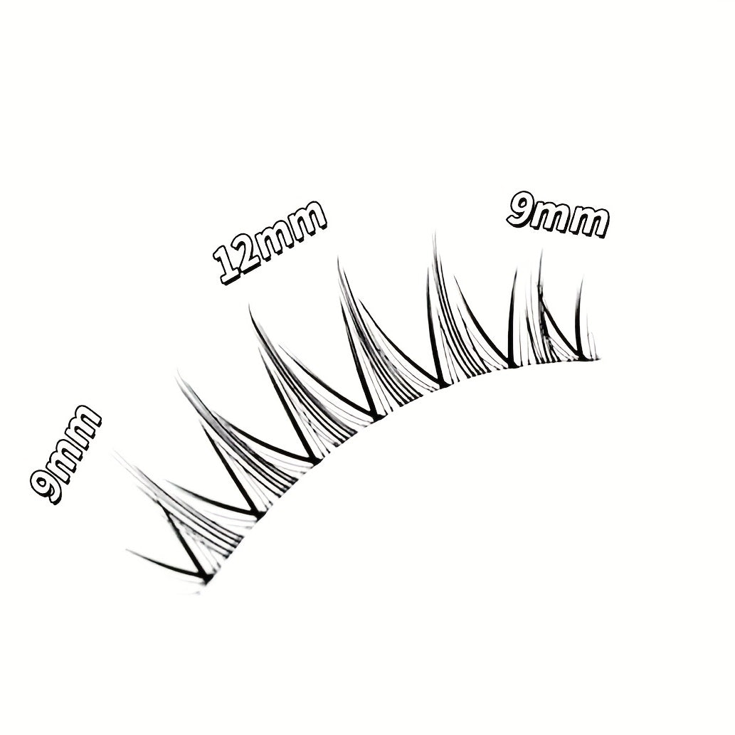 Spiky Anime False Eyelashes - Natural Look Japanese Lashes